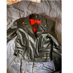 Straight to hell leather jacket